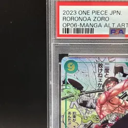 PSA 10 Roronoa Zoro OP06-118 SEC Comic Parallel Manga ONE PIECE Card Japanese - Image 2
