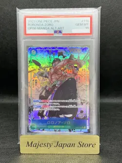 PSA10 ONE PIECE Card Roronoa Zoro OP06-118 SEC-SP Comic Parallel Manga Japan - Image 1
