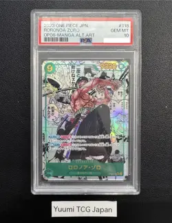 PSA 10 Roronoa Zoro OP06-118 SEC Comic Parallel Manga ONE PIECE Card Japanese - Image 1