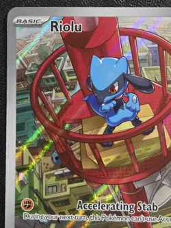 Pokemon TCG: Mega Evolution - Riolu (ETB Black Star Promo) MEP-010 Full Art - Image 2