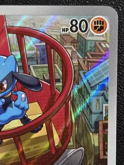Pokemon TCG: Mega Evolution - Riolu (ETB Black Star Promo) MEP-010 Full Art - Image 3