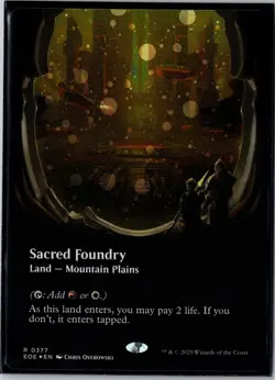 Sacred Foundry (Borderless) (Galaxy Foil) Foil R Edge of Eternities 377 NM - Image 1