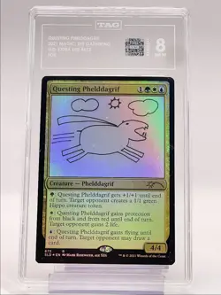 QUESTING PHELDDAGRIF 2021 MAGIC THE GATHERING SECRET FOIL RARE TAG 8 Q3501 - Image 1