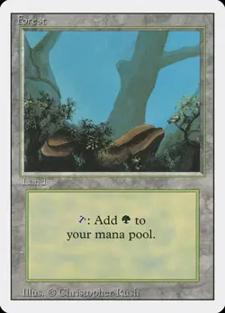 MTG Forest (304) ** Revised Edition ** English (NM) - Image 1