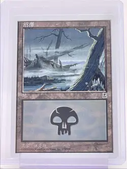 SWAMP 1999 MAGIC THE GATHERING CHINESE PORTAL THREE KINGDOMS COMMON Q3501 - Image 1