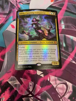 MTG - ALELA CUNNING CONQUEROR - MYTHIC - WOC - NM - FOIL - Image 1