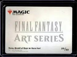 2025 Magic MTG Final Fantasy Terra Herald of Hope Art Gold Signature #20/53 - Image 2