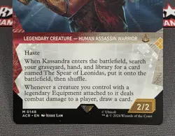 MTG Kassandra, Eagle Bearer- DAMAGED -Assassin's Creed Magic Card # 148 - Image 4
