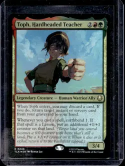 2025 Magic MTG Avatar The Last Airbender Toph, Hardheaded Teacher Foil #0246 - Image 1