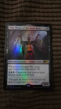 Magic: the Gathering / MtG Foil Vito, Thorn of the Dusk Rose x1 M21 - Image 1