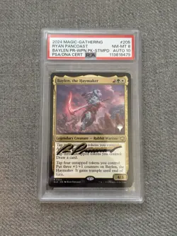 MTG Ryan Pancoast Signed WPN Promo Pack Stamped Baylen, The Haymaker PSA 8 - Image 1