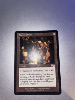1x Claws of Gix Urza's Saga MTG Magic the Gathering LP - Image 4