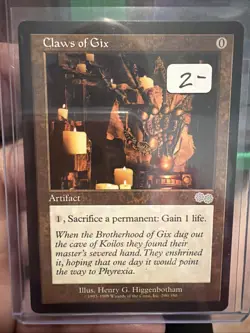 Claws of Gix Urza's Saga 290 NM Condition Magic The Gathering MTG - Image 1