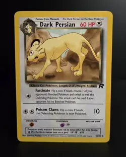 Pokemon TCG - DARK PERSIAN - 42/82 - UNLIMITED - TEAM ROCKET (2000) WOTC - LP - Image 1