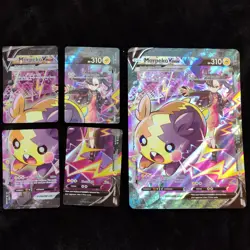 Pokemon Morpeko V-UNION SWSH Holo Cards Lot 4x Standard + 1x Oversized English - Image 1