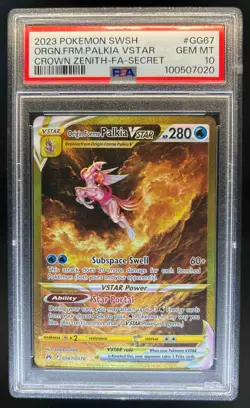 2023 Pokemon SWSH Origin Forme Palkia VST Galarian Gallery #GG67/GG70 PSA 10 - Image 1