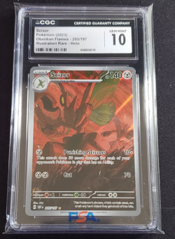 2023 Pokemon SV Obsidian Flames OBF EN Scizor #205/197 CGC 10 - Image 1
