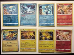 Articuno, Zapdos, Moltres -X8 Cards Gen 1 Legendary Birds Pokemon Card Lot- A160 - Image 1
