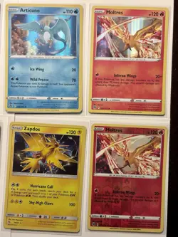 Articuno, Zapdos, Moltres -X8 Cards Gen 1 Legendary Birds Pokemon Card Lot- A160 - Image 3