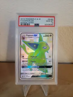 ESPEON GX POKEMON SV60/SV94 2019 HIDDEN FATES HOLO ENGLISH PSA 10 - Image 1