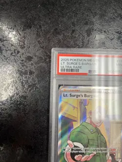 2025 POKEMON MEG EN LT. SURGE'S BARGAIN ULTRA RARE #170 💎 PSA 9 - Image 3