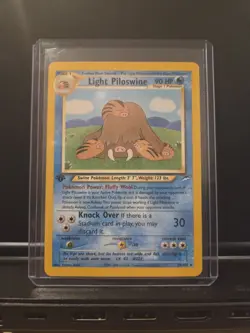 Light Piloswine 1st Edition 26/105 Neo Destiny Vintage Pokemon Card WOTC TCG - Image 1