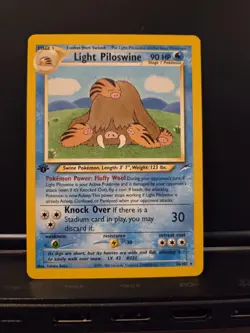 Light Piloswine 1st Edition 26/105 Neo Destiny Vintage Pokemon Card WOTC TCG - Image 2