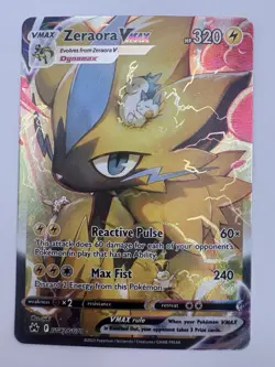 Pokemon Zeraora VMAX GG42/GG70 Crown Zenith Galarian Gallery Art Holo (GG42-2) - Image 1