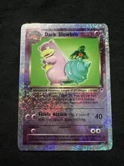 Pokemon Dark Slowbro TCG Reverse Holo Rare Card 8/110 Legendary Collection LP - Image 1