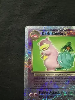 Pokemon Dark Slowbro TCG Reverse Holo Rare Card 8/110 Legendary Collection LP - Image 2