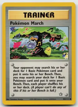 Pokemon March Common Unlimited Neo Genesis 102/111 LP - Image 1