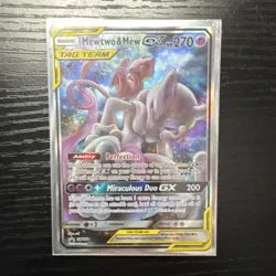 Mewtwo & Mew GX TAG TEAM Promo Holo Pokemon Card SM191 SM 270HP - Image 1