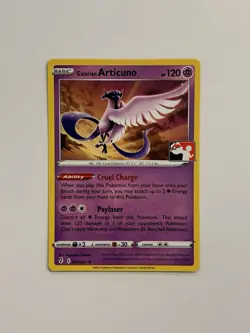Galarian Articuno 063/203 Pokemon Prize Pack Evolving Skies variant NM G - Image 1