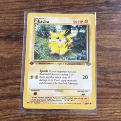 Pokemon Pikachu TCG Jungle Card 60/64 1st Edition Common (SEE PHOTOS) - Image 1