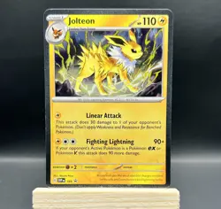 Pokemon TCG Prismatic Evolutions Jolteon 169 Cosmos Holo Black Star Promo NM - Image 1