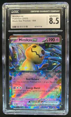 2023-25 Pokemon SV Black Star Promos SVP EN Mimikyu ex #004 CGC 8.5 - Image 1