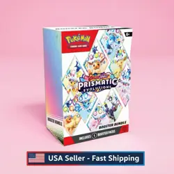 Pokemon TCG: Scarlet & Violet-Prismatic Evolutions Booster Bundle (6 Packs) - Image 1
