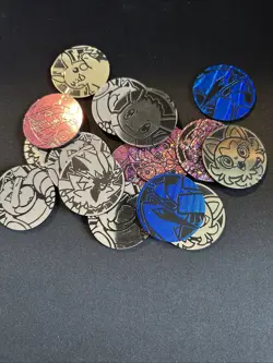 Pokemon TCG Jumbo Flipping Coins Lot Blastoise Lugia Iono Eevee Pikachu Zeraora - Image 1