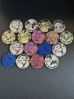 Pokemon TCG Jumbo Flipping Coins Lot Blastoise Lugia Iono Eevee Pikachu Zeraora - Image 2