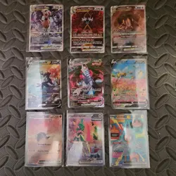 🔥🔥Pokemon Card Lot 9, Alternative Full Art, Special Illustration Rares, Ex, V, - Image 1