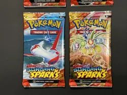 Pokemon Scarlet & Violet Surging Sparks Art Set 4 Sealed Booster Packs Lot of 4 - Image 3