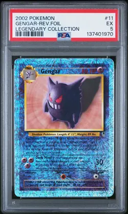 Gengar Reverse #11 2002 Pokemon Legendary Collection PSA 5 250001 - Image 1