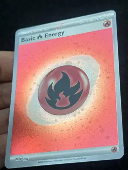 Basic Fire Energy Cosmo Holo Swirl 002 - LP-NM - Pokemon TCG Card - Image 2