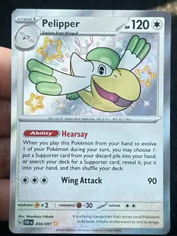 Pelipper 204/091 Baby Shiny Rare - LP-NM - Pokemon TCG Card - Image 1