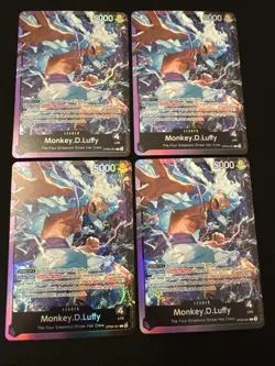 4 One Piece Monkey.D.Luffy (OP09-061) St-26 Gear 5 Leader Foil NM - Image 1
