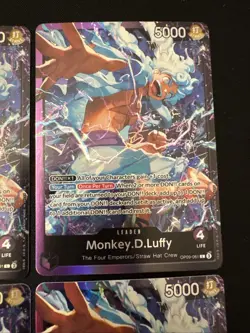 4 One Piece Monkey.D.Luffy (OP09-061) St-26 Gear 5 Leader Foil NM - Image 3