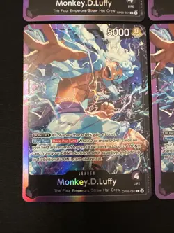 4 One Piece Monkey.D.Luffy (OP09-061) St-26 Gear 5 Leader Foil NM - Image 4