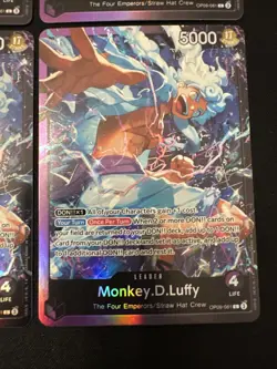 4 One Piece Monkey.D.Luffy (OP09-061) St-26 Gear 5 Leader Foil NM - Image 5