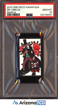 One Piece 2010 Dr. Hiriluk March One Piece Hanafuda GEM MINT PSA 10 - Image 1