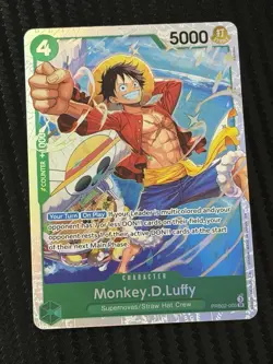 Monkey.D.Luffy PRB02-005 SR Premium Booster Holo Foil One Piece TCG NM - Image 1